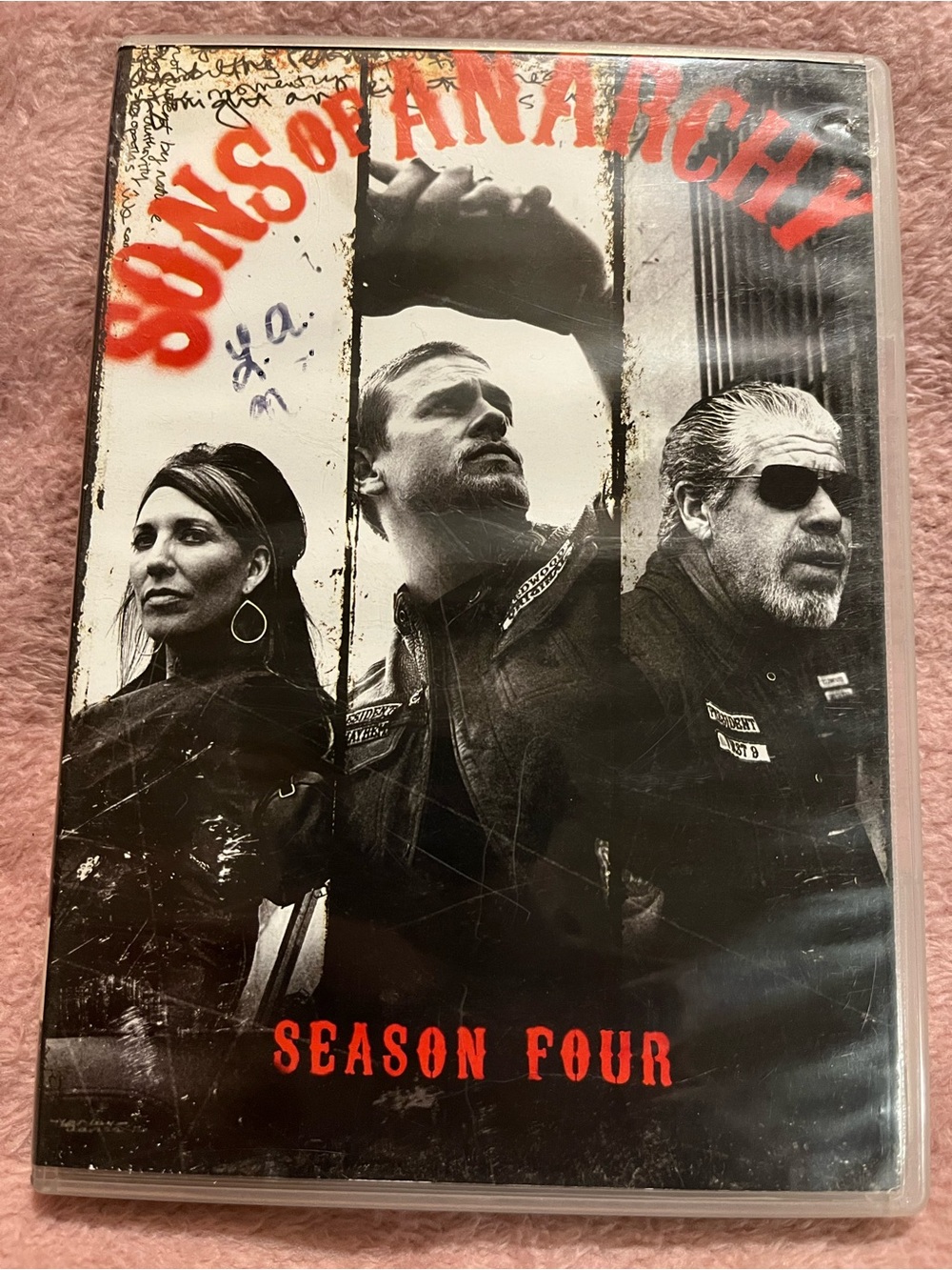 Sons of Anarchy Season Four DVD Set Black & White Cover